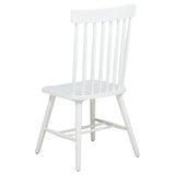 Andrews White Windsor Spindle Back Dining Side Chair (Set of 2) - Ornate Home