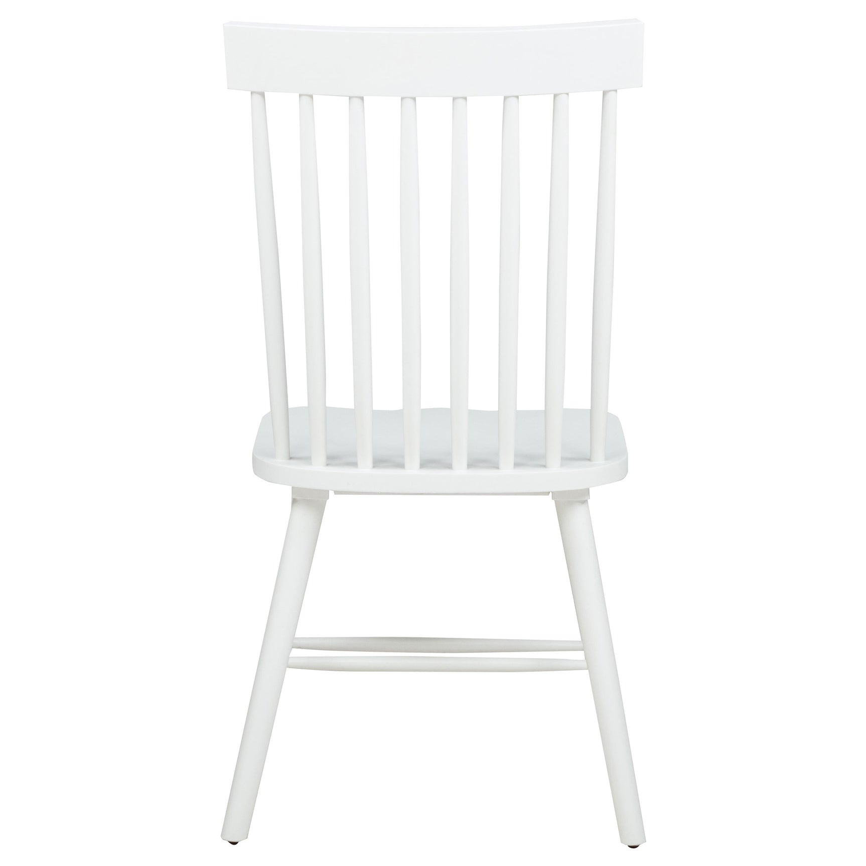 Andrews White Windsor Spindle Back Dining Side Chair (Set of 2) - Ornate Home
