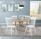 Andrews White Windsor Spindle Back Dining Side Chair (Set of 2) - Ornate Home