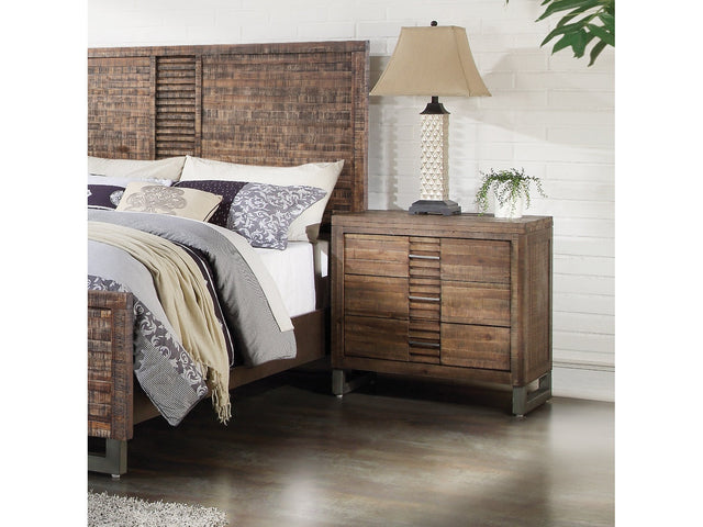 Andria Reclaimed Oak Nightstand - Ornate Home