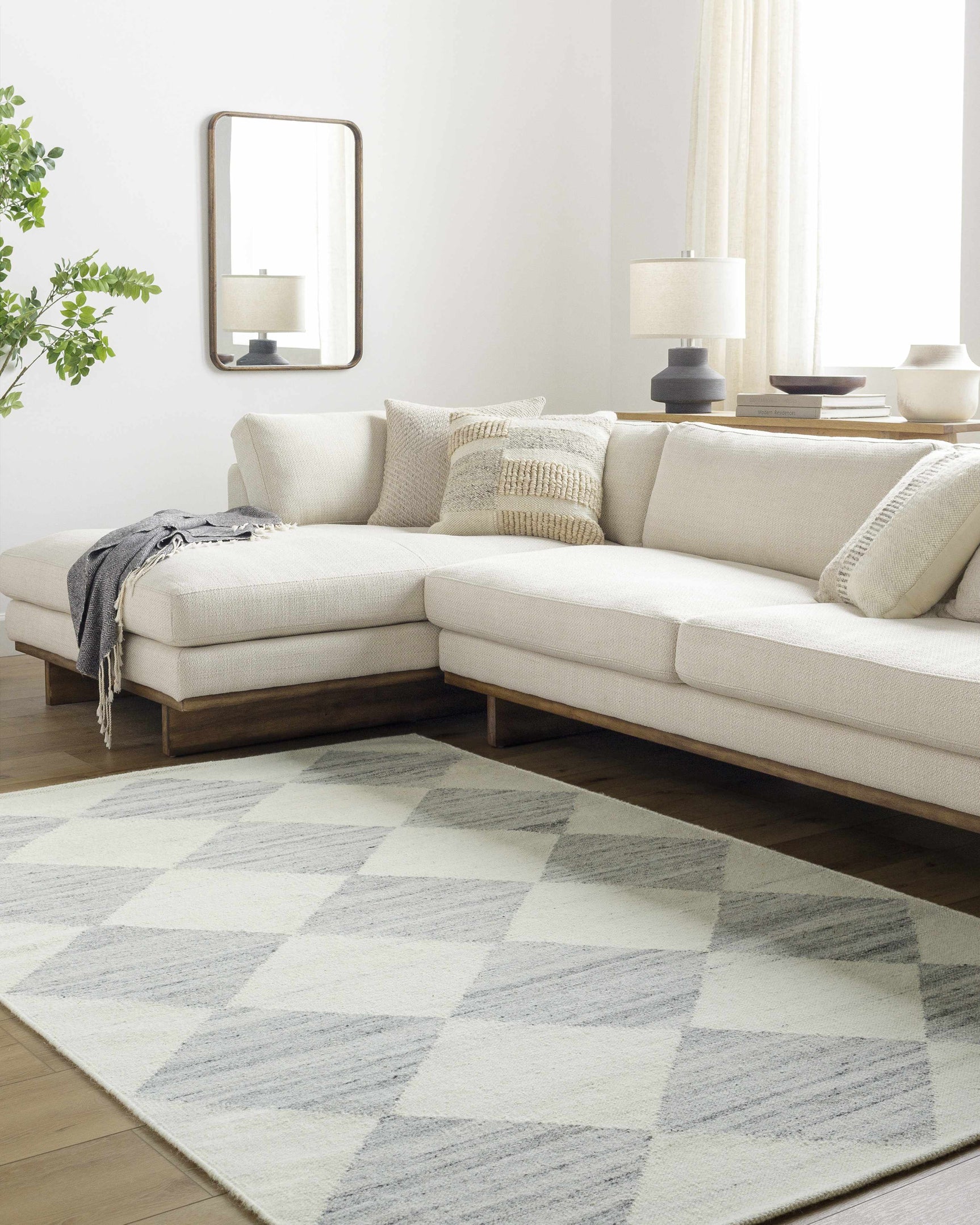 Andrin Light Gray Area Rug - Ornate Home