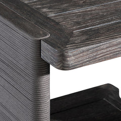 Andros Smoked Truffle Outdoor Outdoor Side Table - Ornate Home