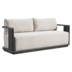 Andros Smoked Truffle Outdoor Outdoor Sofa - Ornate Home
