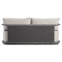 Andros Smoked Truffle Outdoor Outdoor Sofa - Ornate Home