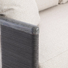 Andros Smoked Truffle Outdoor Outdoor Sofa - Ornate Home