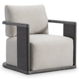 Andros Smoked Truffle Outdoor Outdoor Swivel Chair - Ornate Home