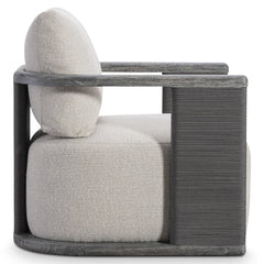 Andros Smoked Truffle Outdoor Outdoor Swivel Chair - Ornate Home