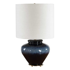 Andrus Blue Glaze Table Lamp - Ornate Home