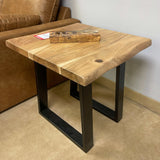Andy Natural Live Edge Acacia End Table - Ornate Home