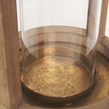 Andy Natural Small Wood Cylindrical Lantern - Ornate Home