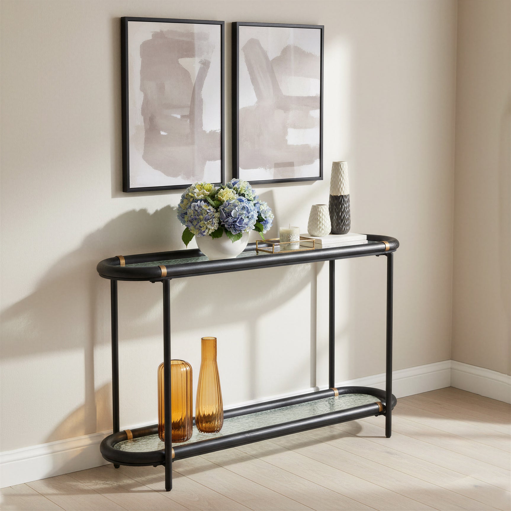 Aneis Black Console Table - Ornate Home