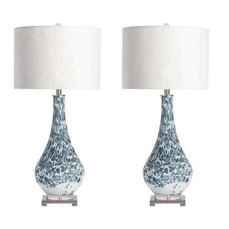 Anel Blue Table Lamp (Set of 2) - Ornate Home