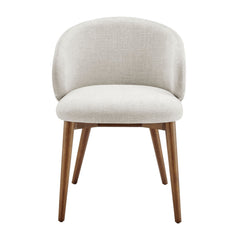 Anelle Linen Upholstered Fabric Dining Chairs (Set of 2) - Ornate Home
