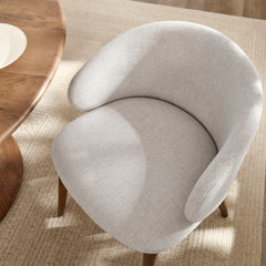 Anelle Linen Upholstered Fabric Dining Chairs (Set of 2) - Ornate Home