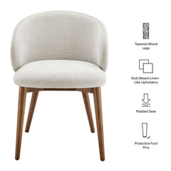 Anelle Linen Upholstered Fabric Dining Chairs (Set of 2) - Ornate Home