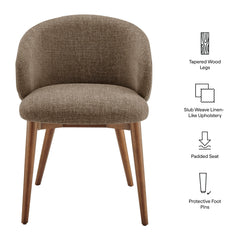 Anelle Mocha Upholstered Fabric Dining Chairs (Set of 2) - Ornate Home
