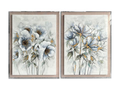 Anemone Blue/Green Wall Art - Ornate Home