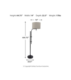 Anemoon Black Floor Lamp - Ornate Home