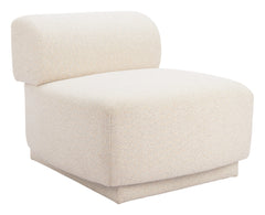 Anese Multigrain Beige Accent Chair - Ornate Home