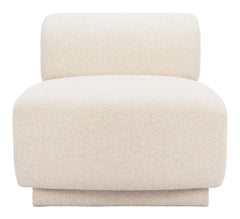 Anese Multigrain Beige Accent Chair - Ornate Home