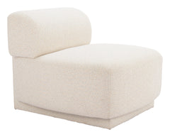 Anese Multigrain Beige Accent Chair - Ornate Home