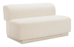 Anese Multigrain Beige Loveseat - Ornate Home