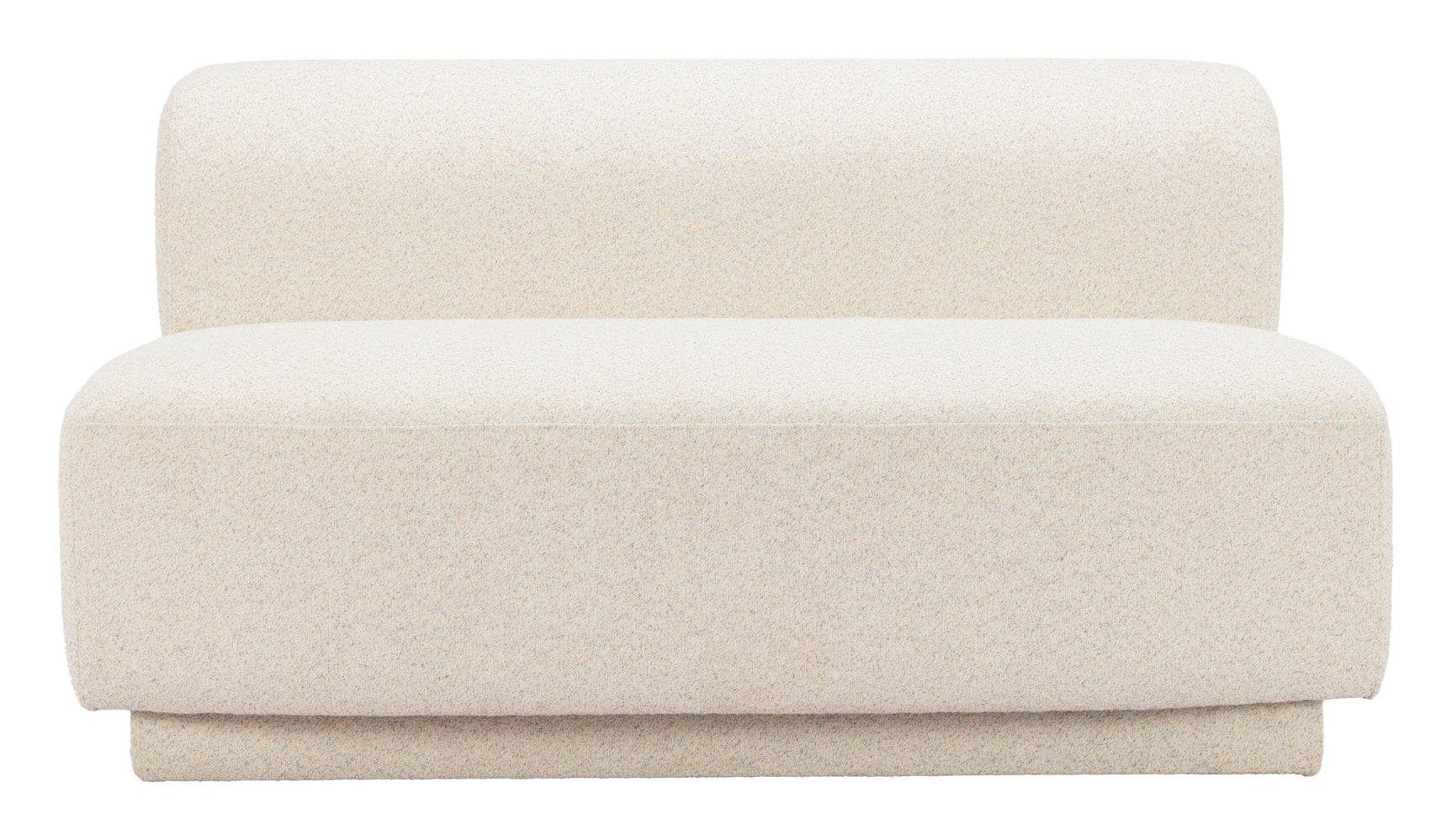 Anese Multigrain Beige Loveseat - Ornate Home