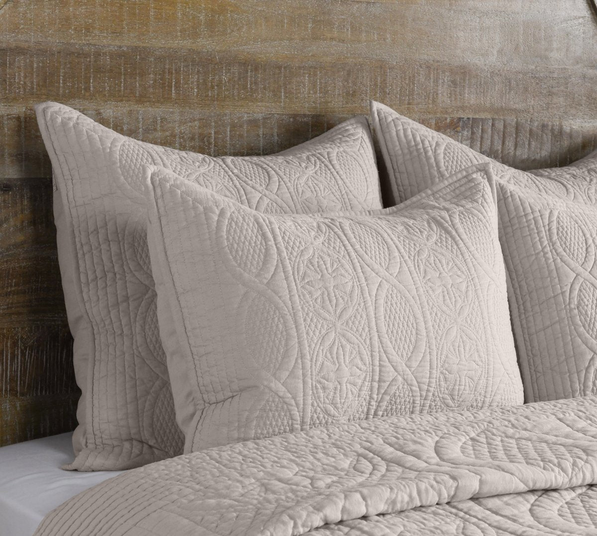 Anessa Taupe Quilt Collection - Ornate Home