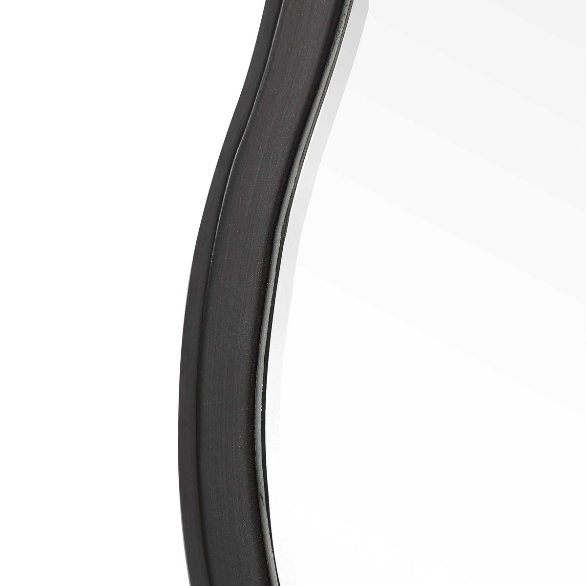 Aneta Black Round Mirror - Ornate Home