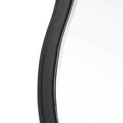 Aneta Black Round Mirror - Ornate Home