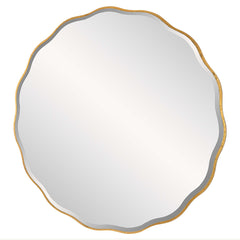 Aneta Gold Large Round Mirror - Ornate Home