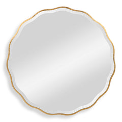 Aneta Gold Round Mirror - Ornate Home