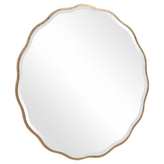 Aneta Gold Round Mirror - Ornate Home