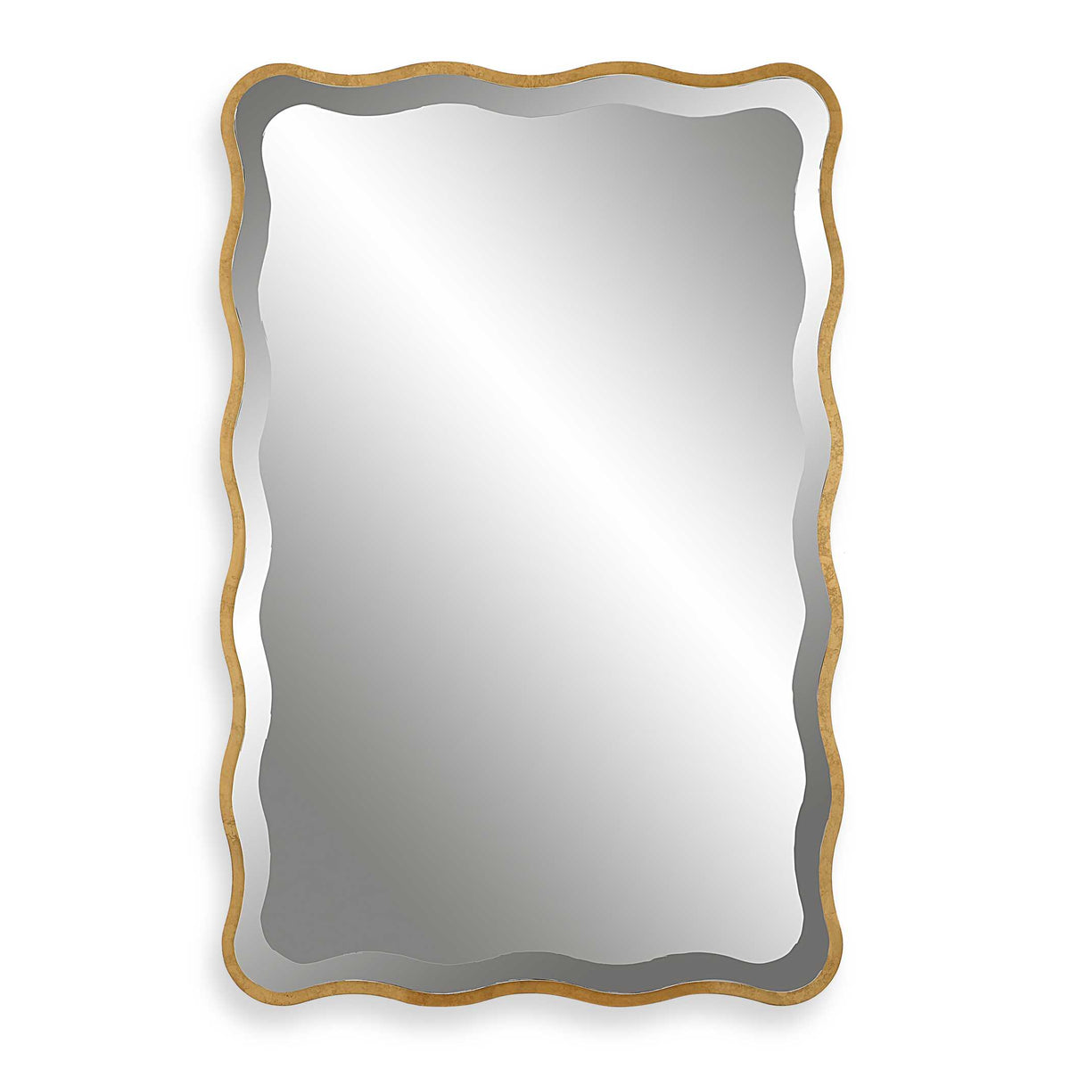 Aneta Gold Scalloped Mirror - Ornate Home