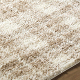 Anfisa Beige Luxe Shag Area Rug - Ornate Home