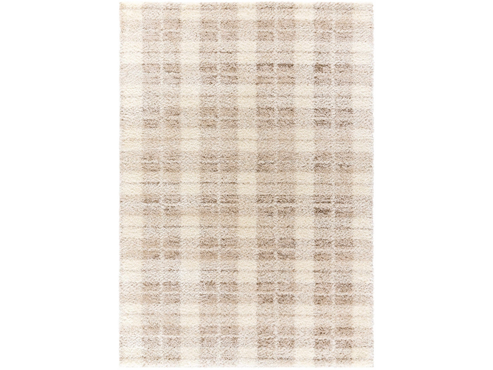 Anfisa Cream Luxe Shag Area Rug - Ornate Home