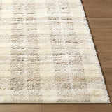 Anfisa Cream Luxe Shag Area Rug - Ornate Home