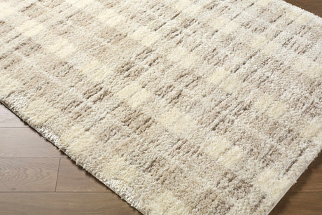 Anfisa Cream Luxe Shag Area Rug - Ornate Home
