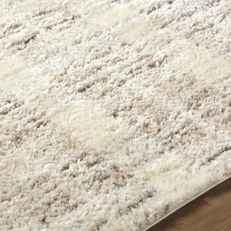 Anfisa Cream Luxe Shag Area Rug - Ornate Home