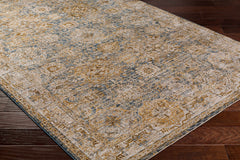 Ange Cream & Blue Rich Textured Rug - Ornate Home