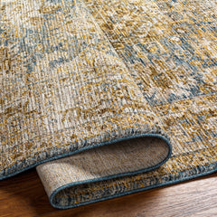 Ange Cream & Blue Rich Textured Rug - Ornate Home