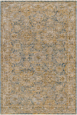 Ange Cream & Blue Rich Textured Rug - Ornate Home