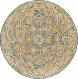 Ange Cream & Blue Rich Textured Rug - Ornate Home