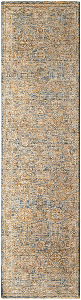 Ange Cream & Blue Rich Textured Rug - Ornate Home