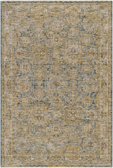 Ange Cream & Blue Rich Textured Rug - Ornate Home