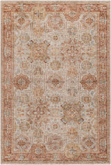 Ange Rust Rich Textured Traditional Rug - Ornate Home