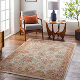 Ange Rust Rich Textured Traditional Rug - Ornate Home