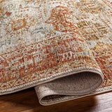 Ange Rust Rich Textured Traditional Rug - Ornate Home