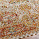 Ange Rust Rich Textured Traditional Rug - Ornate Home