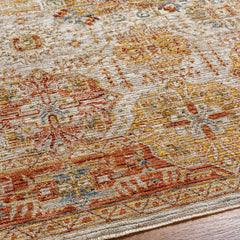 Ange Rust Rich Textured Traditional Rug - Ornate Home